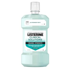 1 Liters Listerine Clinical Solutions Enamel Strength Mint Oral Rinse , Daily Anticavity Fluoride Mouthwash