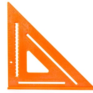 12 inch Orange Composite Speedlite Speed Square Layout Swanson Tool Co T0701