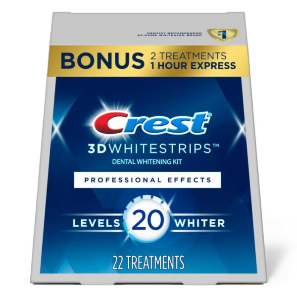 44 Strips (22 Count Pack) , Crest 3D Whitestrips Professional Effects