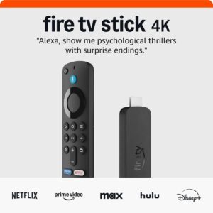 Amazon Fire TV Stick 4K (newest model) , Wi-Fi 6, stream over 1.5 million movies and show