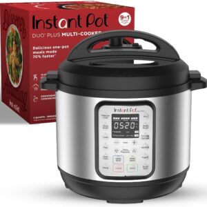 6 Quart Instant Pot Duo Plus 9-in-1 Electric Pressure Cooker