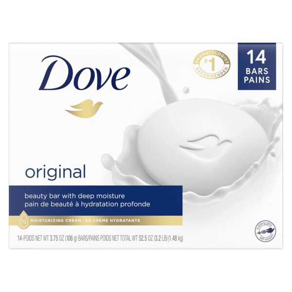 14 Bars Dove Beauty Bar Gentle Skin Cleanser