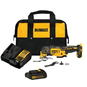 3 Speed DEWALT 20V MAX XR Oscillating Tool Kit (With Blades, Battery and Charger)