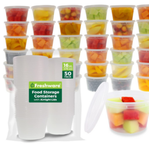 50 set Freshware Food Storage Containers
