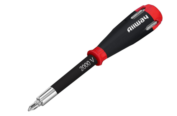 4 Bits ALLWAY SD41 5-in-1 Lightweight Safety Shockproof Screwdriver
