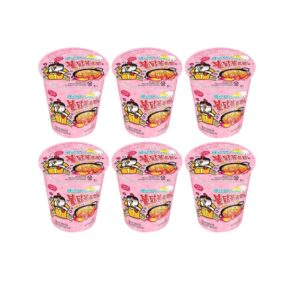 Samyang Carbo Spicy Chicken Fried Cup Noodles 80g × 6 Korean food