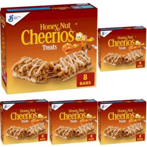 Honey Nut Cheerios Breakfast Cereal Treat Bars, 8 ct (Pack of 5)