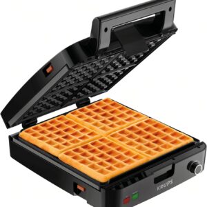 KRUPS 4-Slice Belgian Waffle Maker