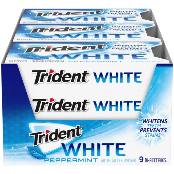Trident White Peppermint Sugar Free Gum
