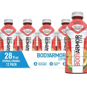BODYARMOR LYTE Sports Drink Low-Calorie Sports Beverage , 28 Fl Oz (Pack of 12)
