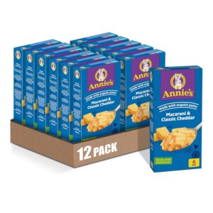12 Pack Annie's Classic Cheddar Macaroni and Cheese with Organic Pasta