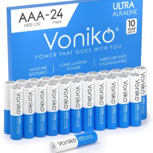 Voniko Premium Grade AAA Batteries - 24 Pack