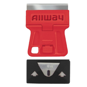 ALLWAY GSM5 Mini Glass Scraper with 5 Extra Steel Razor Blades