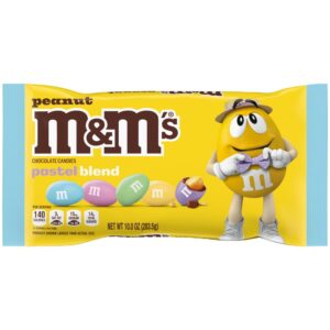 [Amazon Fresh] M&M'S Peanut Milk Chocolate Pastel Easter Candy Assortment, 10 Oz Bag
