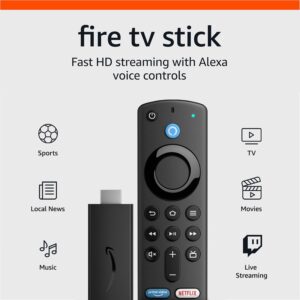 Amazon Fire TV Stick, Alexa Voice Remote with TV controls