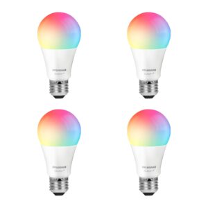 SYLVANIA Wifi LED Smart Light Bulb, 60W Equivalent Full Color and Tunable White A19