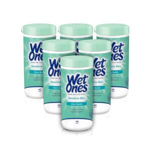 240 Count Wet Ones Hand and Face Wipes, Sensitive Skin Wipes