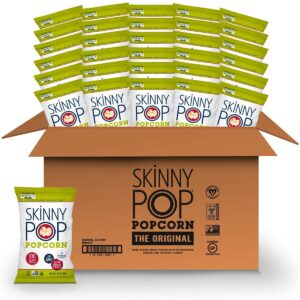 (Pack of 30) SkinnyPop Original Popcorn, Individual Snack Size Bags