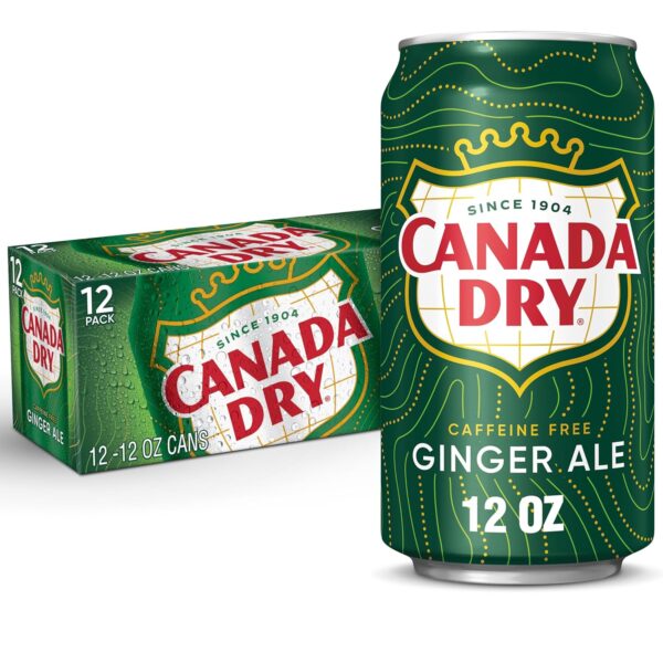 [Amazon Fresh] Canada Dry Ginger Ale Soda, 12 fl oz cans, 12 pack