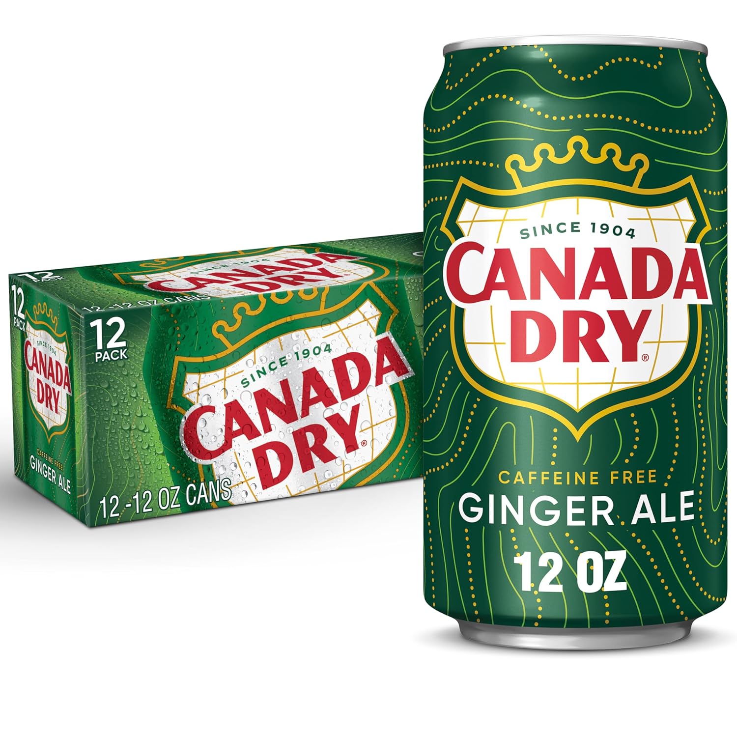 [Amazon Fresh] Canada Dry Ginger Ale Soda, 12 fl oz cans, 12 pack