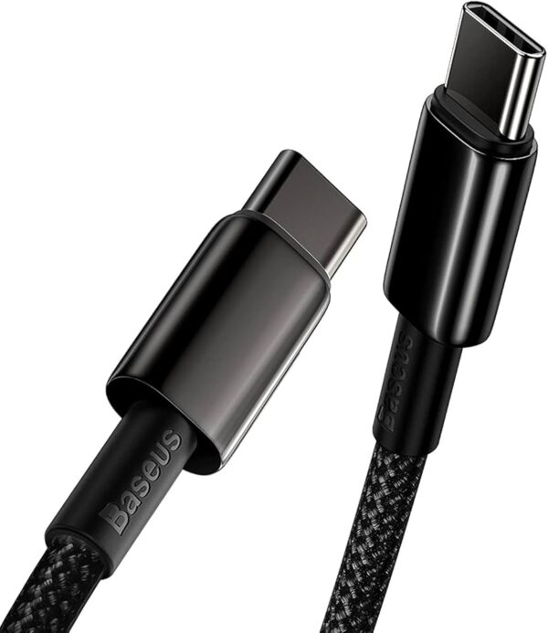 Baseus USB C Cable, 100W PD 5A QC 4.0 Fast Charging USBC to USBC Cable