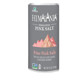 6 ounce Natierra Himalania Himalayan Fine Pink Salt Shaker