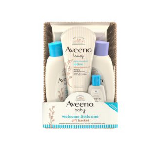 Aveeno Baby Welcome Little One Gift Basket, Baby Skincare Set