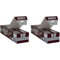 HERSHEY’S Milk Chocolate Snack Size, Candy Bars, 0.45 oz (25 pieces each) (Pack of 2)