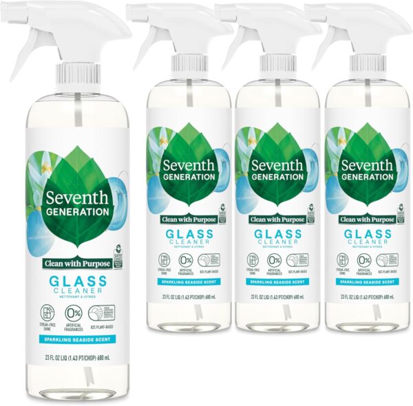 23 oz (Pack of 4) Seventh Generation Glass Cleaner