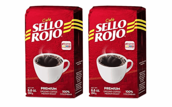 8.8 Ounce (Pack of 2) Café Sello Rojo Premium Colombian Coffee ，Medium Roast Premium Ground Coffee Bricks