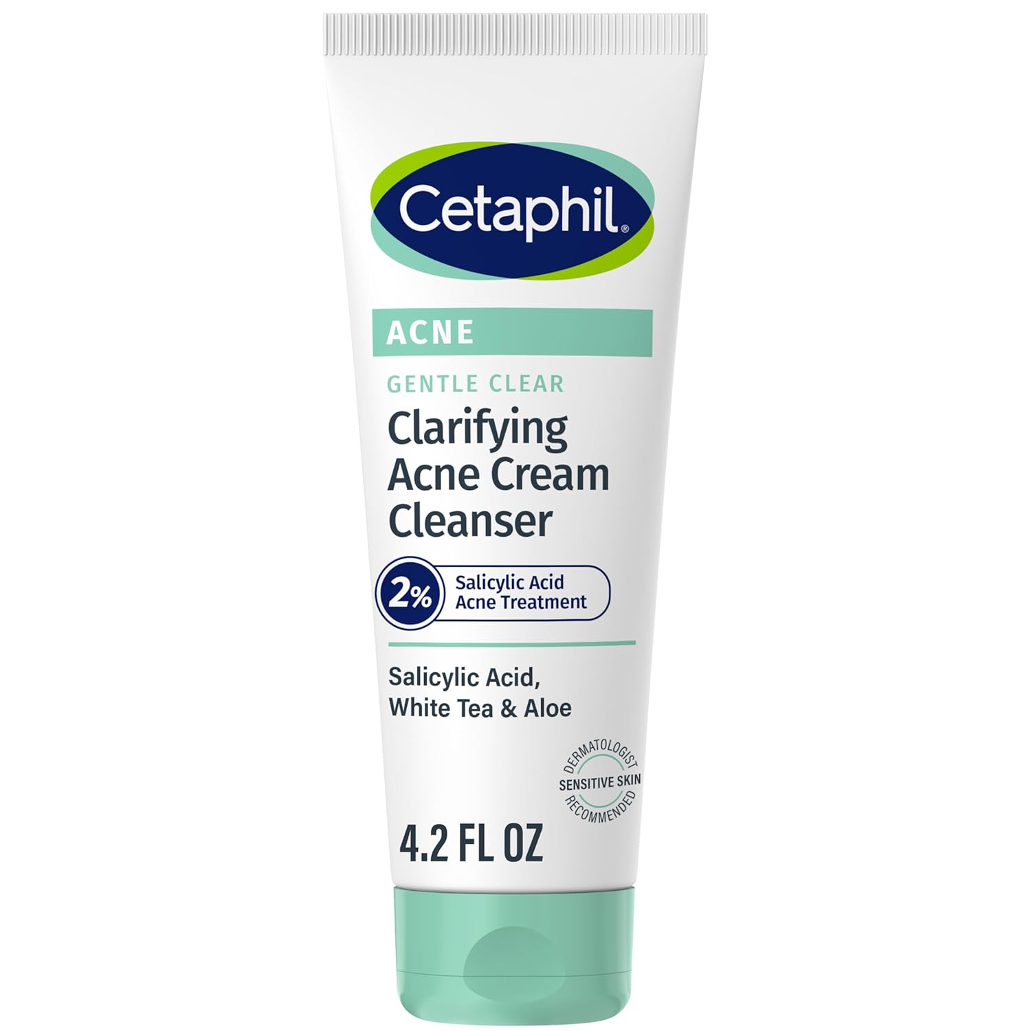 Cetaphil Acne Face Wash, Gentle Clear Clarifying Acne Cream Cleanser with 2% Salicylic Acid