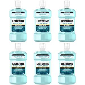 500 mL (6 Pack) Listerine Cool Mint Alcohol Free Mouthwash