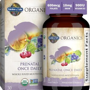 Garden of Life Organics Prenatal Vitamins - 30 Tablets