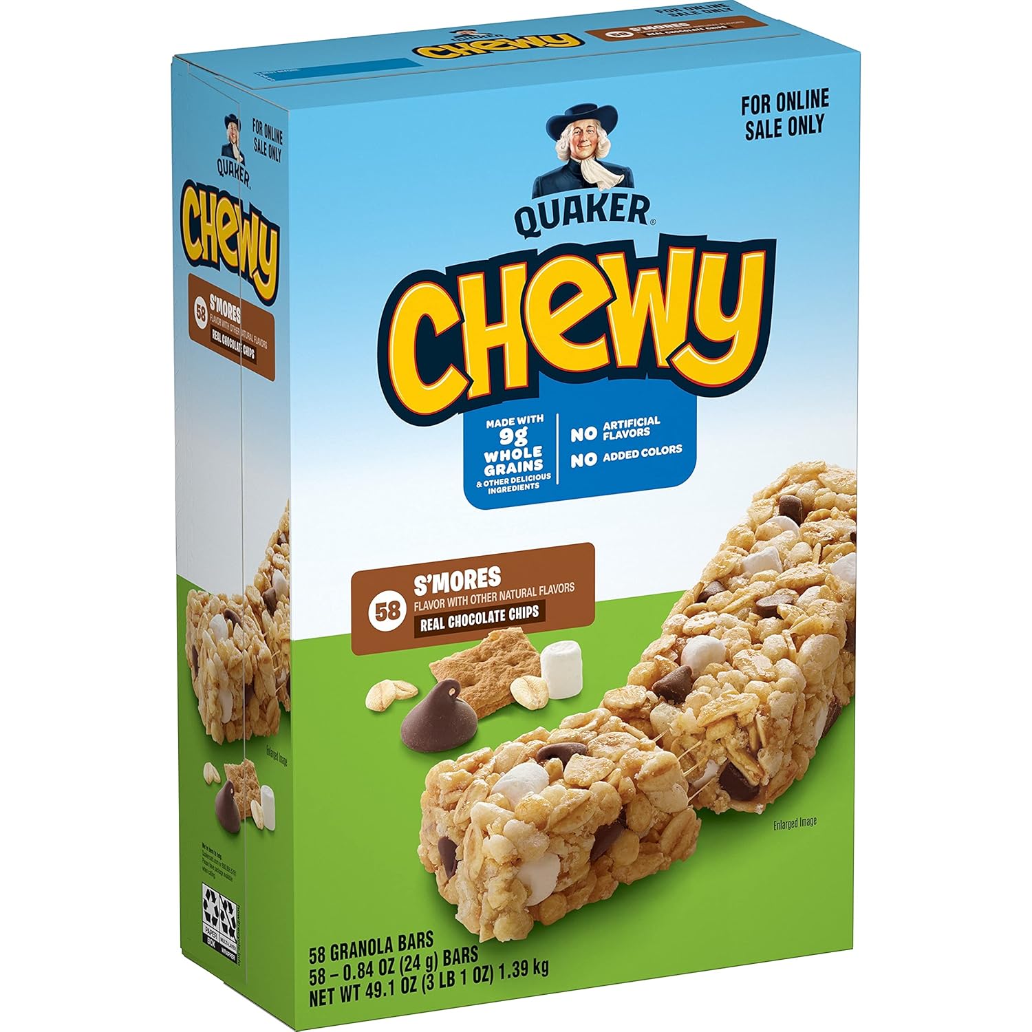 58 Count Quaker Chewy Granola Bars, S’mores