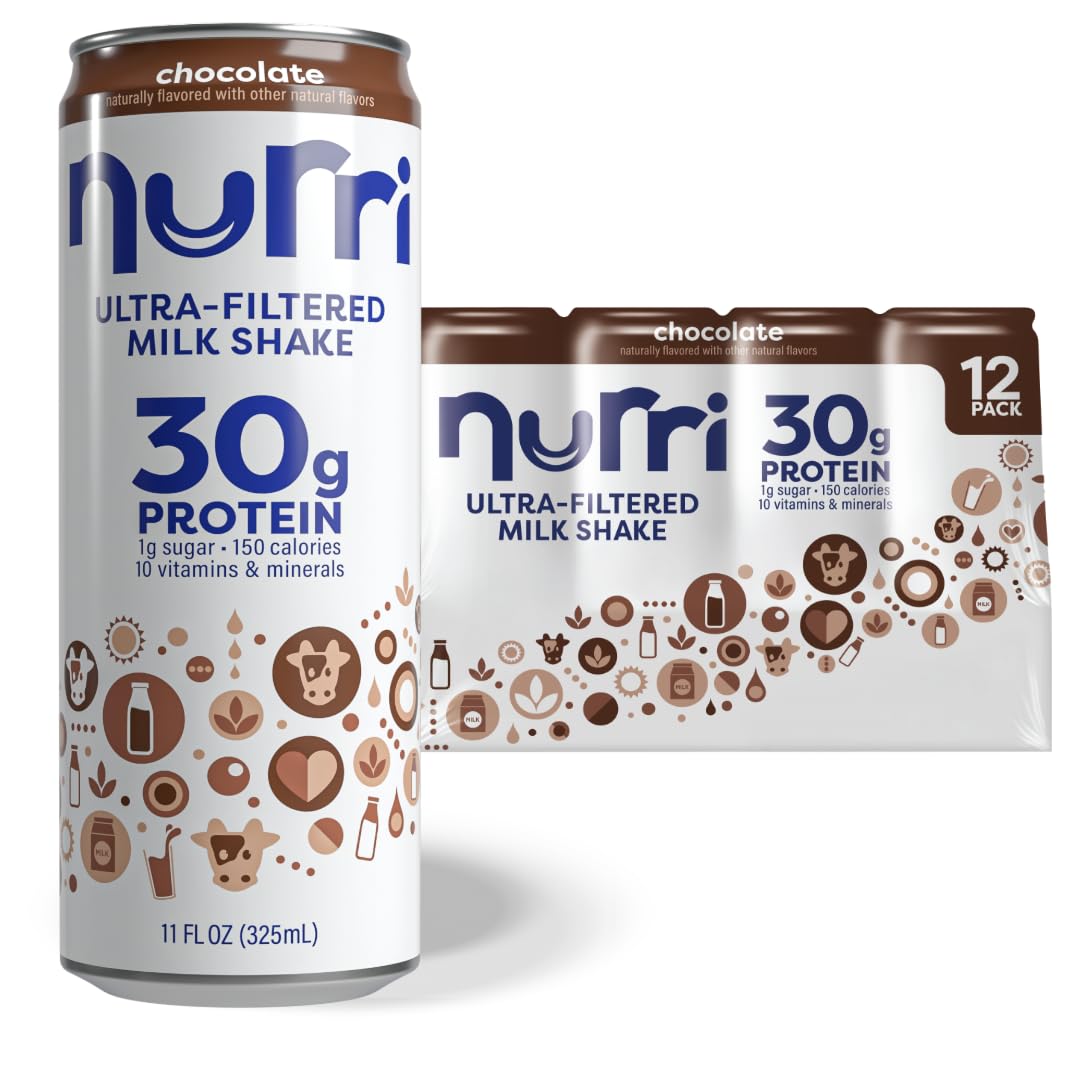11 fl oz, 12 Cans Nurri – 30g Protein Ultra Filtered Milk Shake