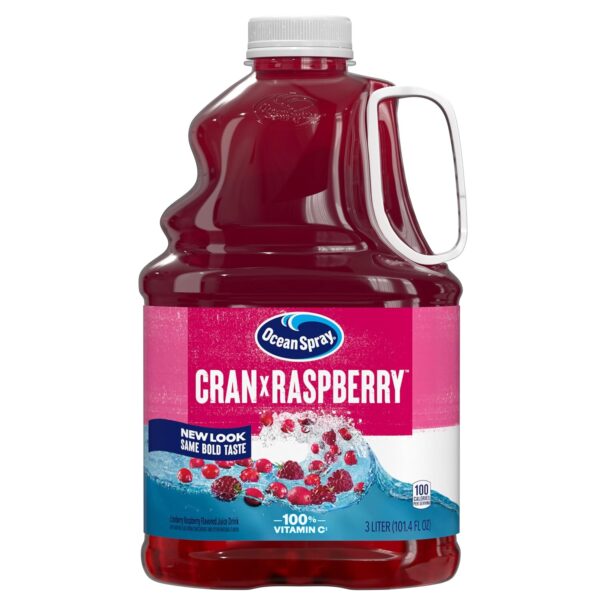 Ocean Spray Cran-Raspberry Cranberry Raspberry Juice Drink, 101.4 Fl Oz Bottle (Pack of 6) w/ S&S