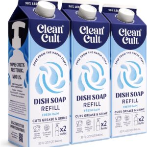 Cleancult Dish Soap Liquid Refill (32oz, 3 Pack)