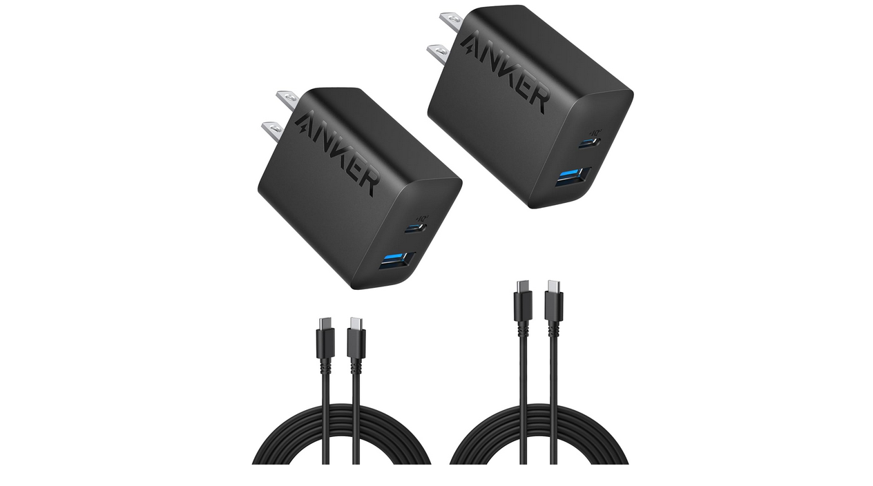Anker iPhone 16 Charger, 2-Pack 20W Fast USB C Charger Block, for iPhone 16/16 Pro Max/15 Series/iPad Pro and More (Black, 2 Pack & 2 Cable)