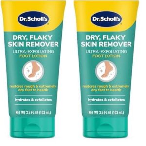 3.5 Ounce (Pack of 2) Dr Scholl's Dry, Flaky Skin Remover Ultra Exfoliating Foot Lotion with Urea for Rough Dry Cracked Feet