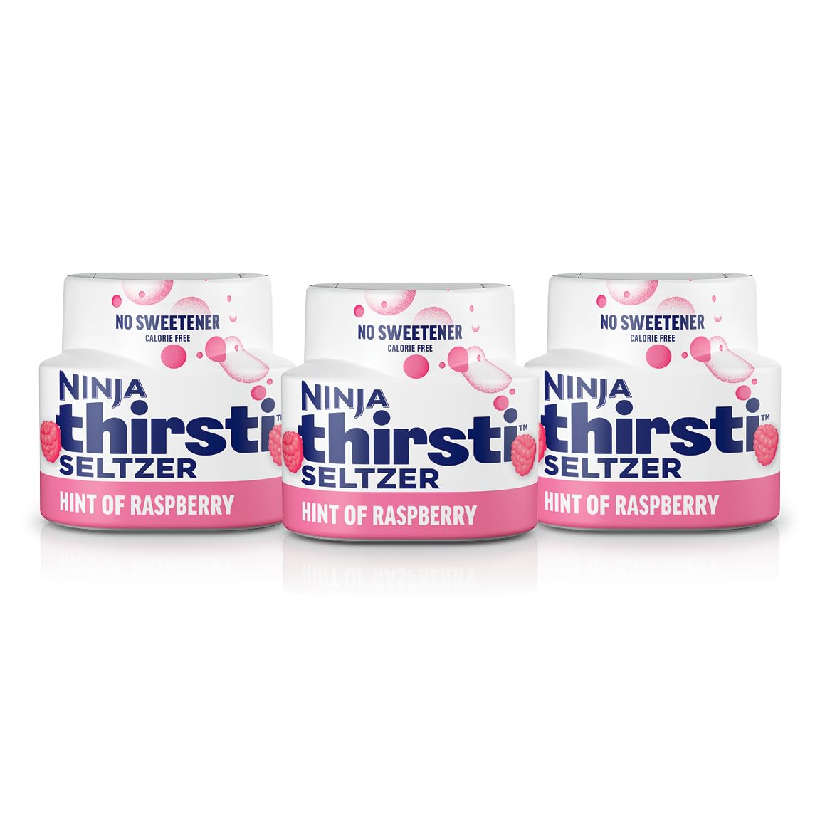 3 Pack Ninja Thirsti Flavored Water Drops , SELTZER Raspberry