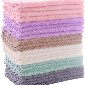 7 x 9 Inch (Multicolor), 24 Pack Kitchen Dishcloths, Nonstick Oil Washable Fast Drying