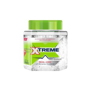 3.39 oz (Pack of 24) Xtreme Pro-Expert Clear Styling Hair Gel, Alcohol-Free 24-Hours Control With Aloe Vera, Travel Size