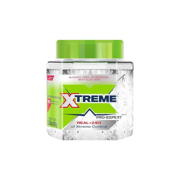 3.39 oz (Pack of 24) Xtreme Pro-Expert Clear Styling Hair Gel, Alcohol-Free 24-Hours Control With Aloe Vera, Travel Size