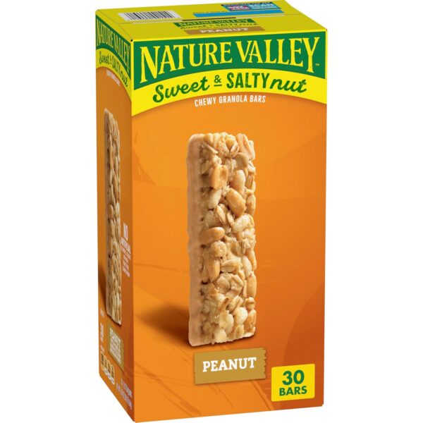 36 OZ, 30 Bars, Nature Valley Sweet and Salty Granola Bars, Peanut