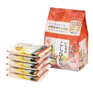 3.3 lb (5-Pack, 300g) IRIS Ultra Premium Japanese Short Grain White Sticky Sushi Rice
