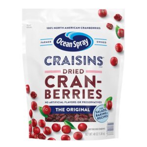Ocean Spray Craisins Dried Cranberries, Original, 48 Ounce [w/S&S]