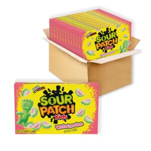 12 - 3.5 oz Boxes SOUR PATCH KIDS Watermelon Soft & Chewy Candy, Bulk Candy
