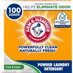 6.16 lb Arm & Hammer Laundry Detergent, Free of Perfume & Dyes, Powder, 100 Loads [w/S&S]
