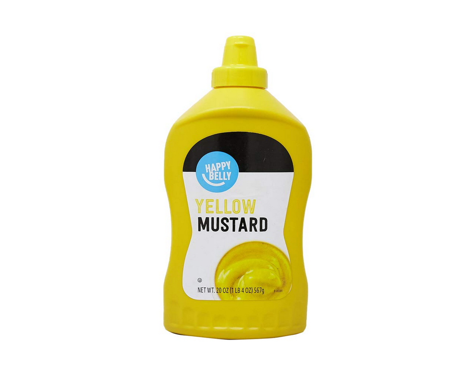 Amazon Brand Happy Belly Yellow Mustard, Kosher, 20 ounce (Pack of 1)
