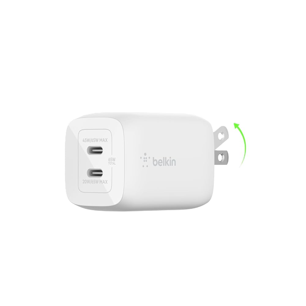 Belkin 65W Dual USB C Charger Block